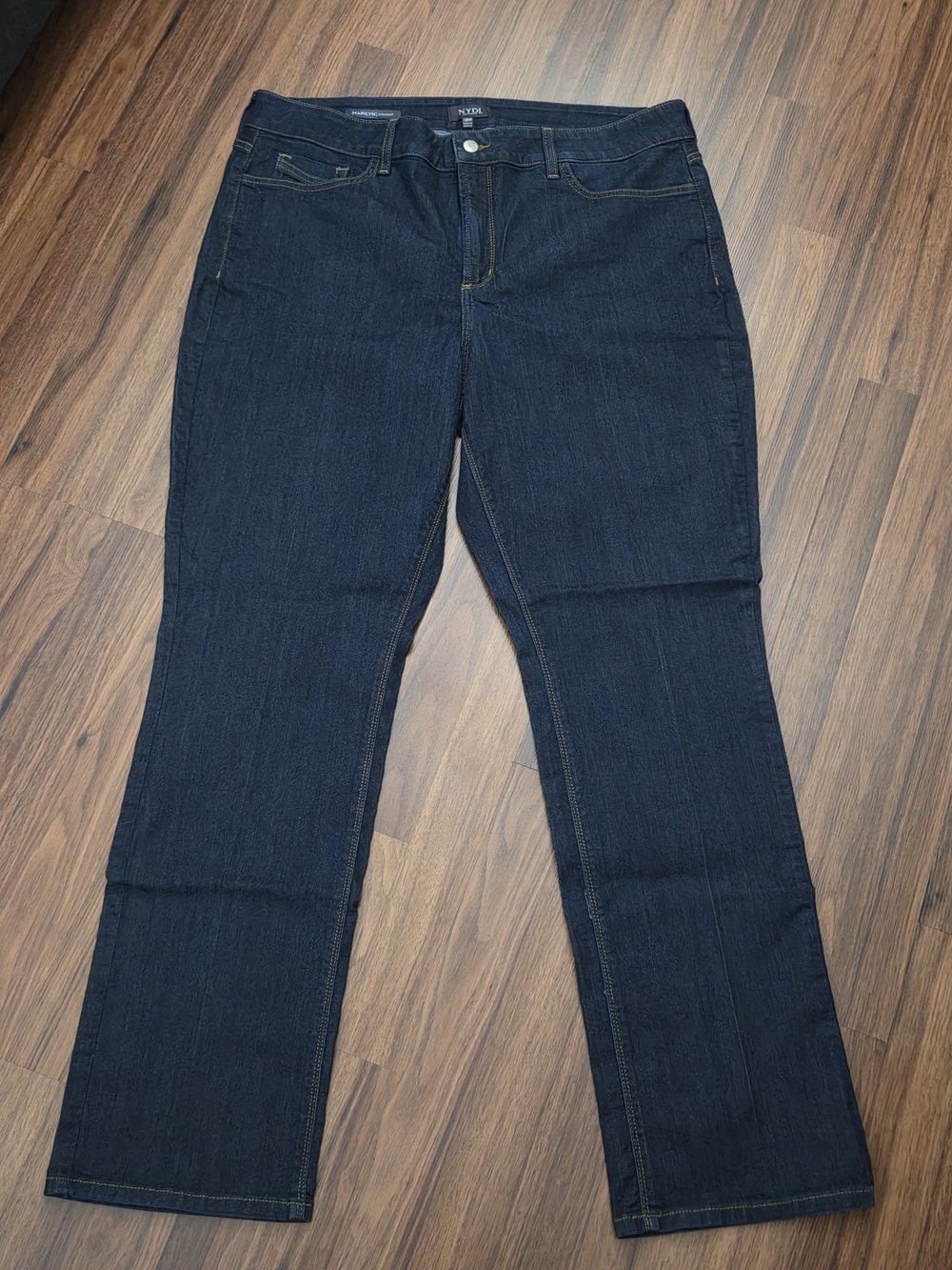 NYDJ Marilyn Straight Dark Blue Women's Jeans